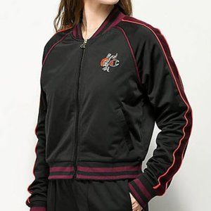 SOLD Champion Black & Floral Track Jacket